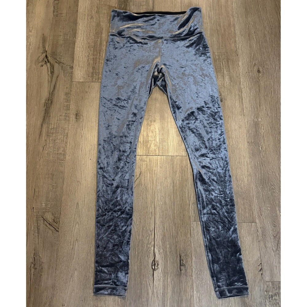 Athleta Women's Elation Velvet Velour Pants Leggings Solid Gray Small